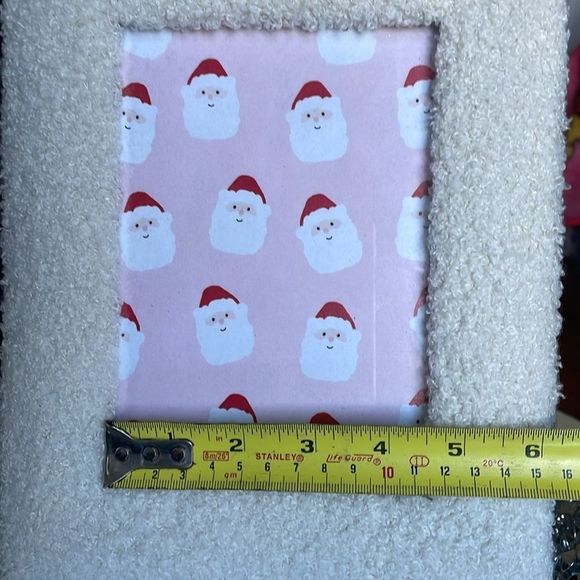 Eccolo Fuzzy white shag photo picture frame living room house decoration - Picture 7 of 8